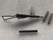 1/6th scale WW2 British Sten machine gun-with silencer. For 12” action figures