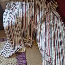 Pair 100% Cotton linen Striped