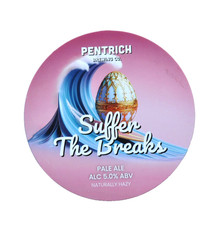 PENDRICH  BREWING Co. "SUFFER THE BREAKS PALE " 5.0% ABV  PUMP CLIP  - foamex