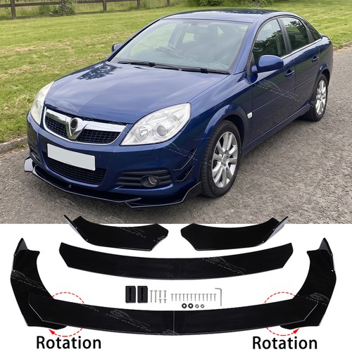 Gloss black front bumper - front,