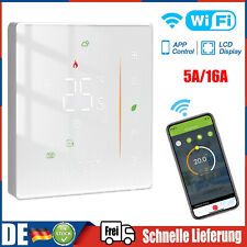 LCD Wifi Digital Thermostat Room Thermostat Underfloor Heating Touch Screen 16A/5A