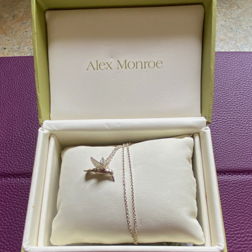 Alex monroe silver hummingbird - alex,