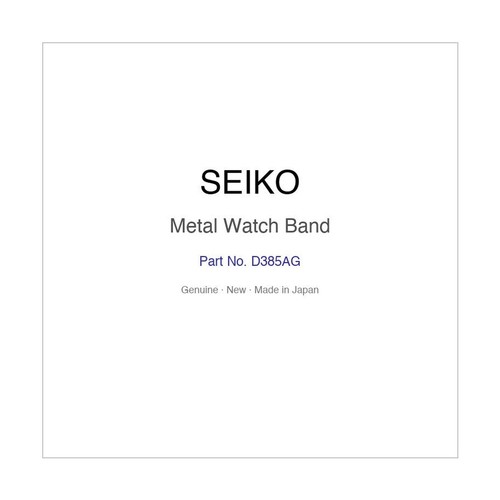 Seiko d385ag metal watch band - seiko,