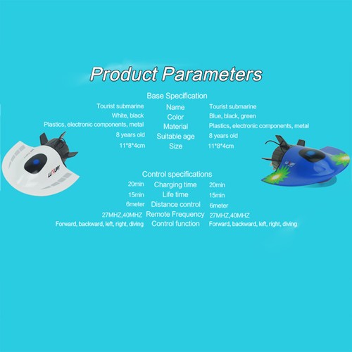 Mini submarine white remote - mini,