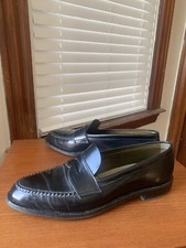 ALDEN x BROOKS BROTHERS 10.5D UNLINED BLACK SHELL CORDOVAN LOAFERS SHOES 10.5 D
