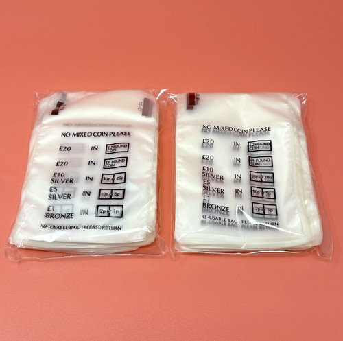 200 plastic coin bags no - plastic,