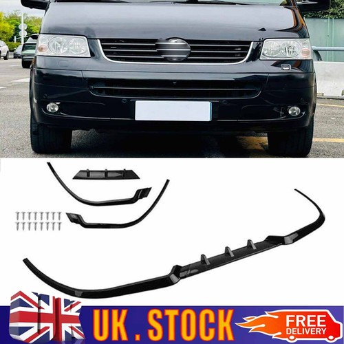 Gloss black front bumper lip - gloss,