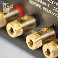 4 x EDGE Amplifier /Speaker Binding Posts (SOLDER TYPE) for 4mm Banana Plug