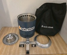 Solo Tabletop 7" Smokeless Stainless Fire Pit (Blue) Wood Burning Or Pellet, NEW