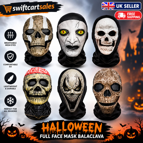 Halloween ghost face skull - face, 3d