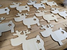 10 x REINDEERS & Star - Xmas