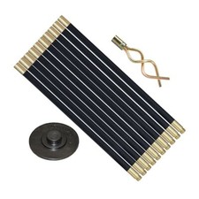 12 Piece Drain Rods Plumbing Rod Set Cleaning Drainage Worm Screw Plunger - 9 M