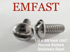 1/4 UNC x 5/8 Round Slot