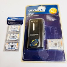 Olympus S600 Pearlcorder Microcassette Recording Dictaphone + Extra Cassettes