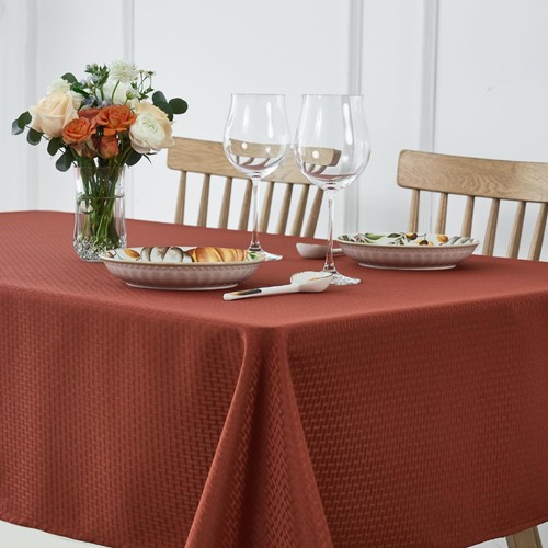 Square tablecloth weaved - square,