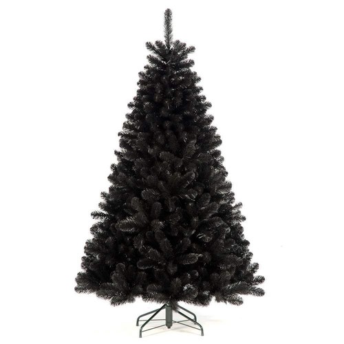 Black christmas tree - black,
