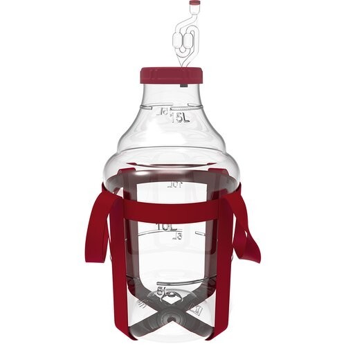Plastic demijohn with - demijohn, l