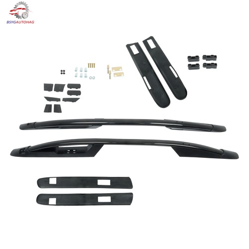 Black aluminium roof cross - black,