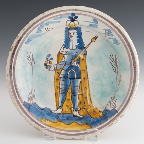 William iii delftware - iii, charger