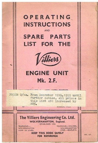 Villiers 98cc 2 stroke - 2f,