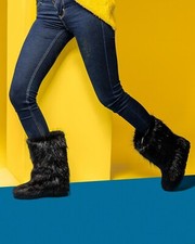 Nutria Fur Boots for Women