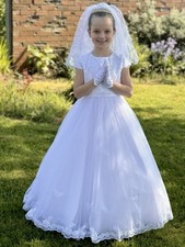 Holy Communion Dress Set – RRP £350 Age 7-9 Years Old