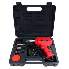VOCHE® 175W ELECTRIC SOLDERING GUN IRON KIT + 3 TIPS + CASE + SOLDER WIRE 230V