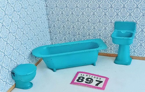 Vintage fairylite blue - blue, metal
