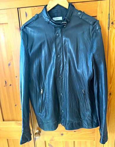Farhi men black leather - black,