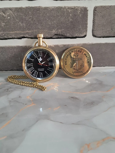 Victoria brass pocket - pocket, watch