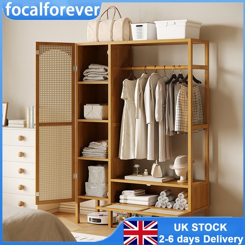 Open clothes storage wardrobe - open,