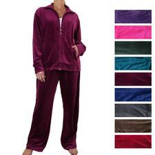 Womens Velour Tracksuit Set 2 Piece Loungewear Plus Size Set Sizes 10-26