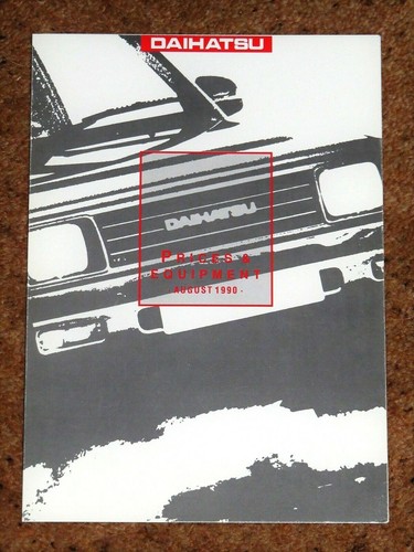 1990 daihatsu price list - daihatsu,