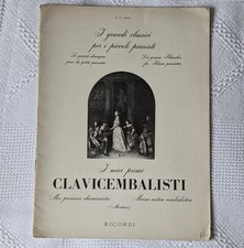 Rare Italian Harpsichord Sheet Music Book 11 Pieces Scarlatti Bach Handel 1958