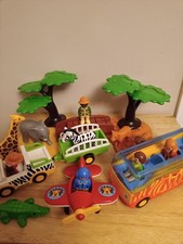 Playmobil Safari playset with Bus,Plane,Jeep with trailer.Complete set