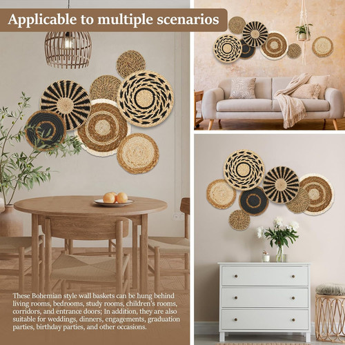 Ktcina pcs boho wall - wall, basket