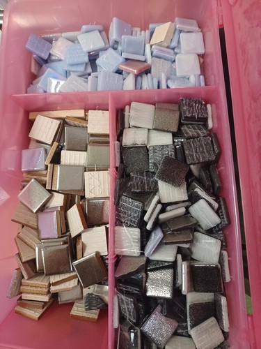 Mixed mosaic tile job - mixed, lot