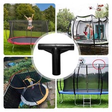 5Pcs Trampoline Enclosure Poles Protection Cover Black T Shaped Pipe Sleeve