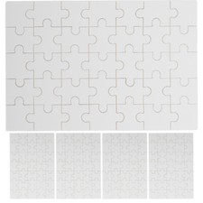 5 Sets Heat Transfer Blank Puzzle Wood Blank Puzzle Sublimation Blanks Products