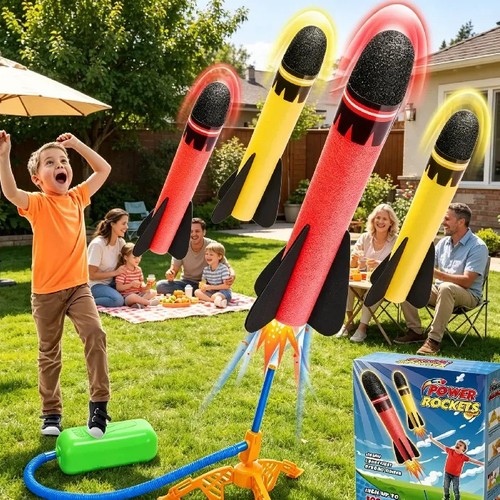4pcs foam rocket - foam, launcher