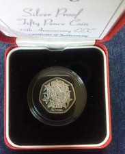 1998 Silver Proof Fifty Pence