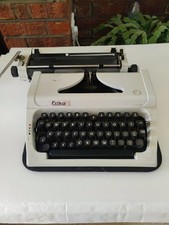 Erika 155 Wide Carriage Portable Typewriter Manual NOT TESTED no case
