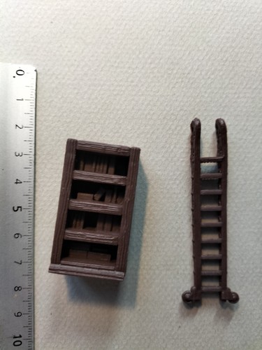 Library ladder miniature - library, &