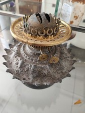 Collectible Old Brass  Vintage Burning Oil Lamp