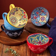Ceramic Bohemian Breakfast Cup