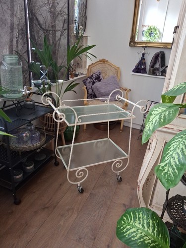 White wrought iron - white,