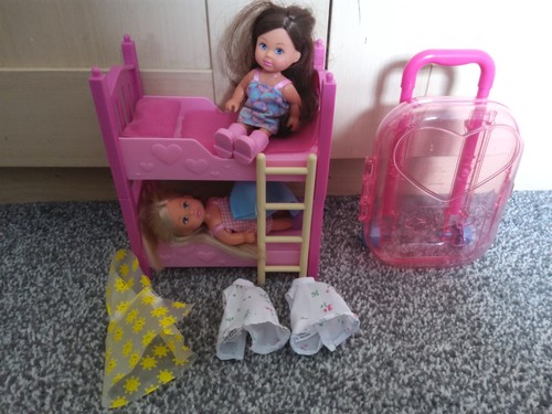 Evi doll sisters with case - sisters,