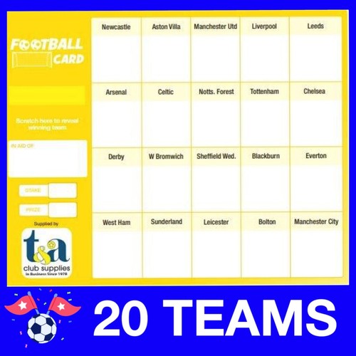 Football cards fundraising - football,