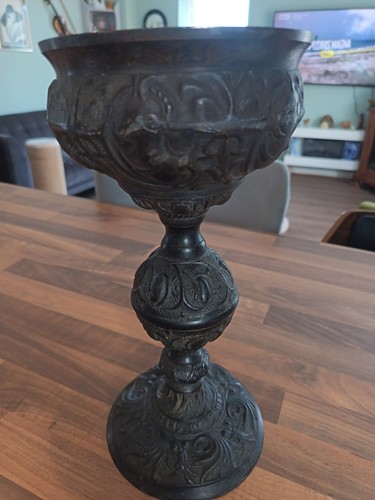 Antique bronze candlestick - antique,