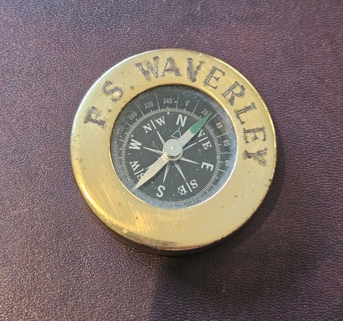 Nautical brass compass desk - nautical,